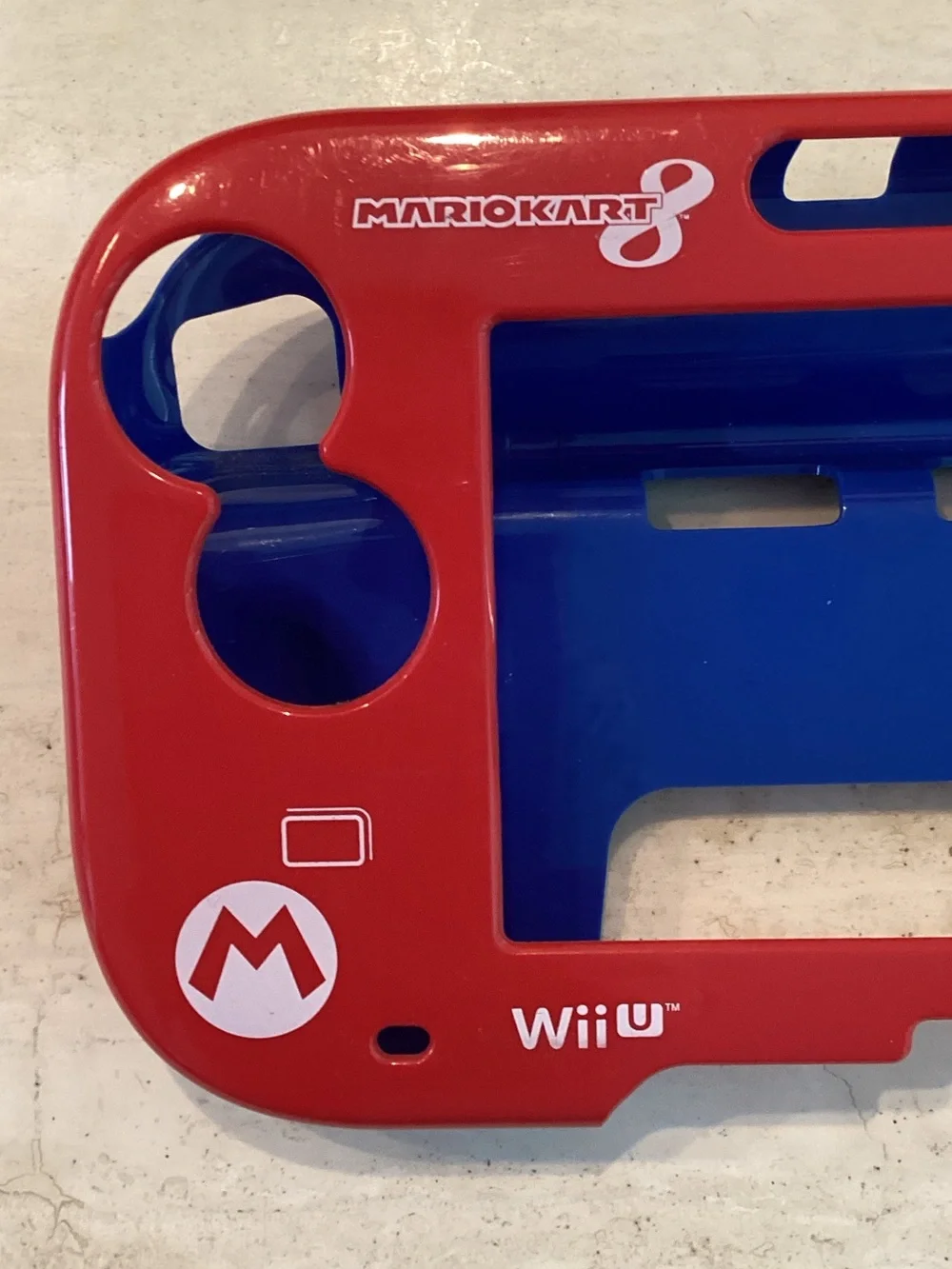 Nintendo Mario Kart 8 Wii U GamePad Protector Red Blue Case Hori 2014 Vintage